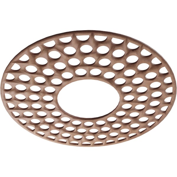 Fink Wood Fretwork Pierced Ceiling Medallion, Wood (Paint Grade), 20OD X 7 1/4ID X 1/4T